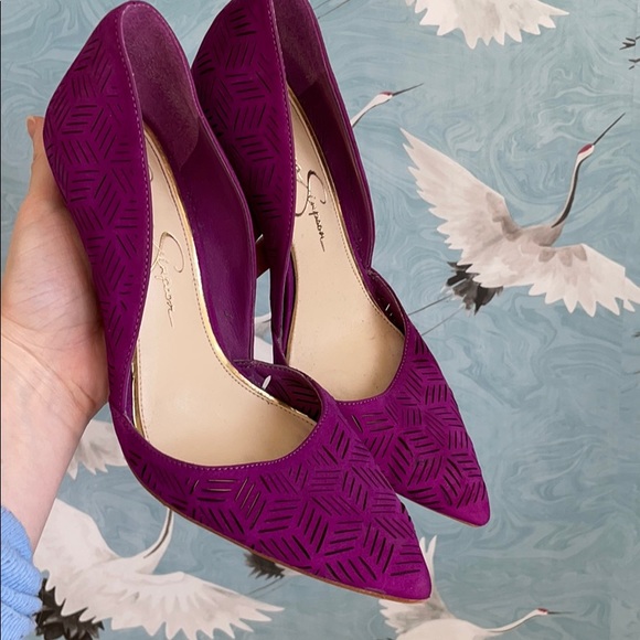 Jessica Simpson Electric Violet heels - Picture 3 of 3